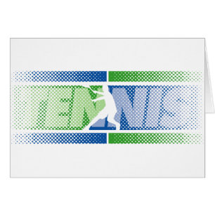 Cartes de tennis dans différentes conceptions