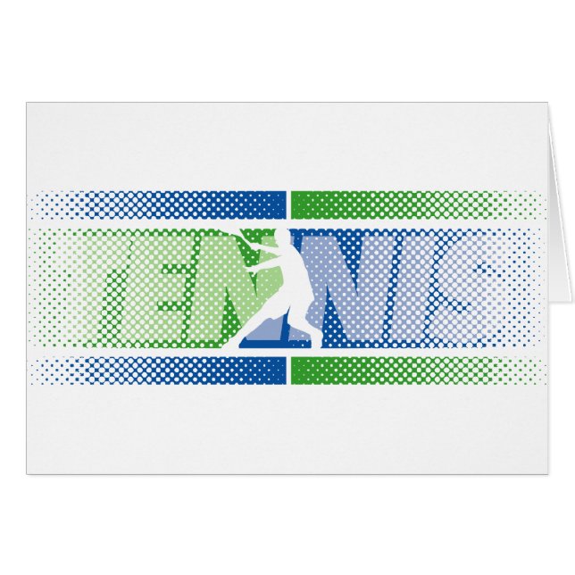 Cartes de tennis dans différents modèles (Devant horizontal)