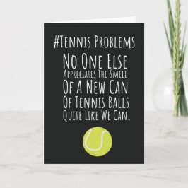 Cartes de Tennis Drôles Pour Ami de Terrain de Ten