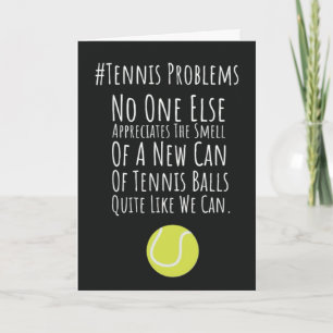 Cartes de Tennis Drôles Pour l'Ami de Terrain de J