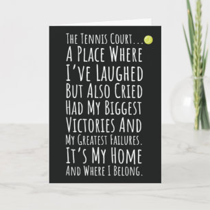 Cartes de Tennis Mignon Court Raquette Raquette Fi