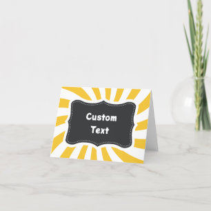 Cartes de tente - Cartes de buffet pliables - Stat