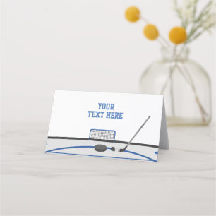 Cartes de tente Hockey Theme Place