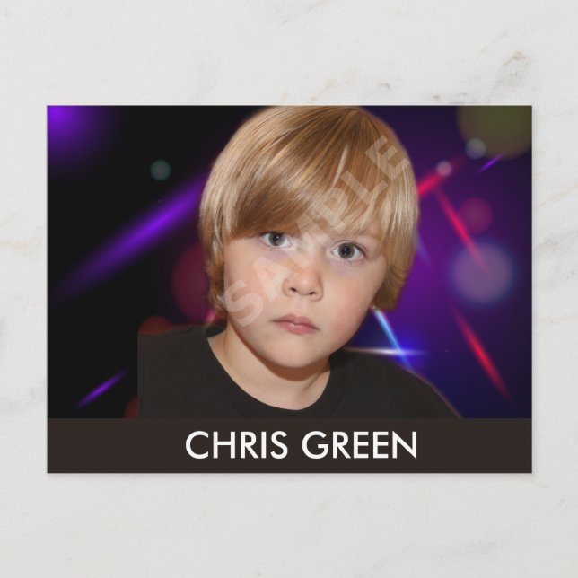 Cartes de tête de modèle Actor 2 côtés (Devant)