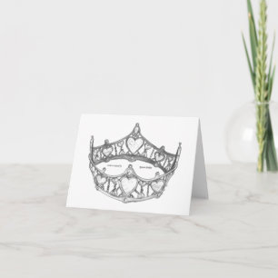 Cartes de tiare de la couronne de la Reine des Coe
