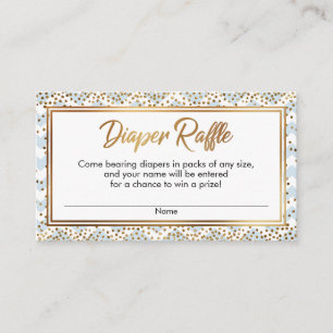 Cartes de tirage au sort de couches confettis Chev