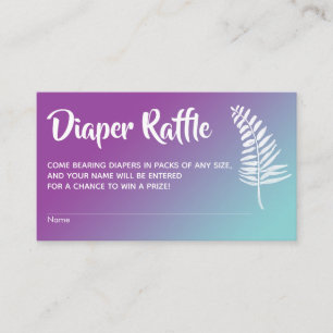 Cartes de tirage au sort de couches dégradé turquo
