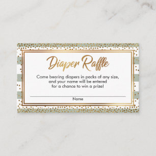 Cartes de tirage au sort de couches, rayures blanc