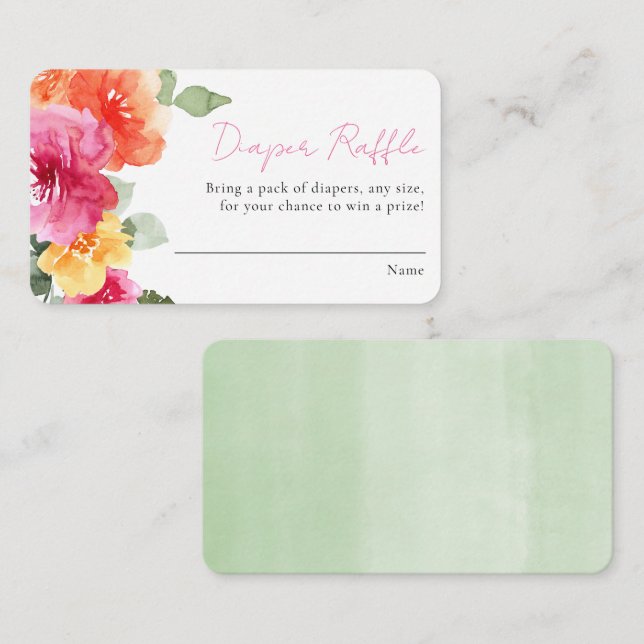 Cartes de tomates baby shower rose orange (Devant / Derrière)