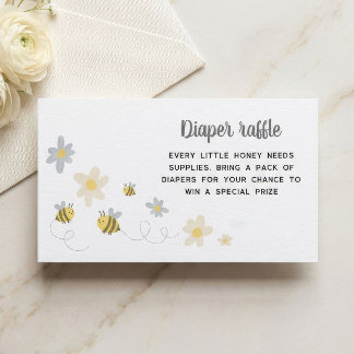 Cartes de tombola de couches Bumble Bee – Baby Sho
