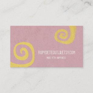 Cartes de tourbillon élégant rose