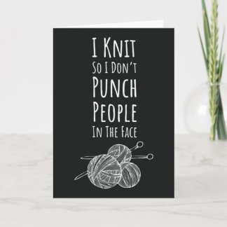 Cartes de tricot drôles Humour Tricoteuse