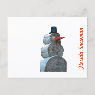 Cartes de vacances de Noël bonhomme de neige de ca