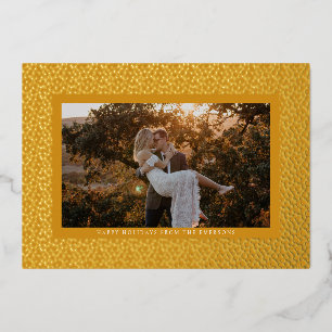 Cartes de vacances en feuille d'or Boho Golden Sta
