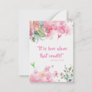 Cartes de Valentines de citation de St Therese