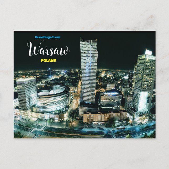 Cartes de Varsovie Pologne (Devant)