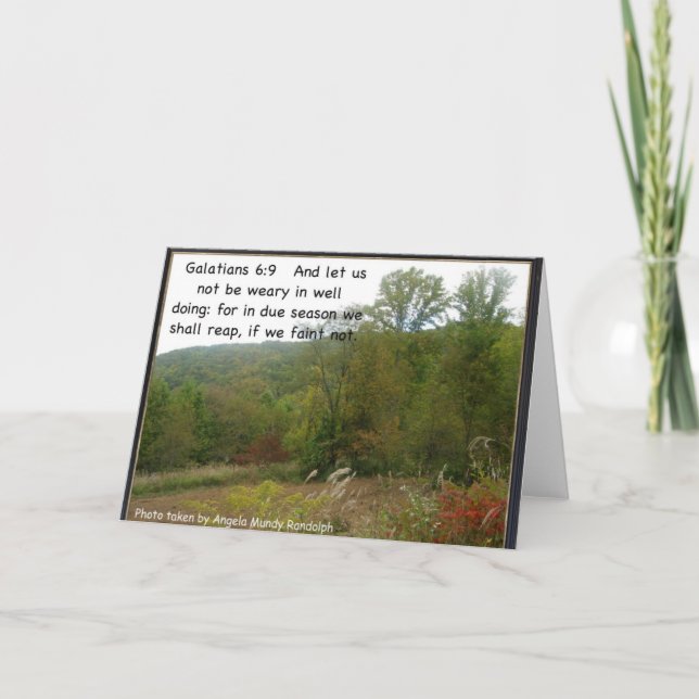 Cartes de verset de la Bible Christian KJV (Devant)