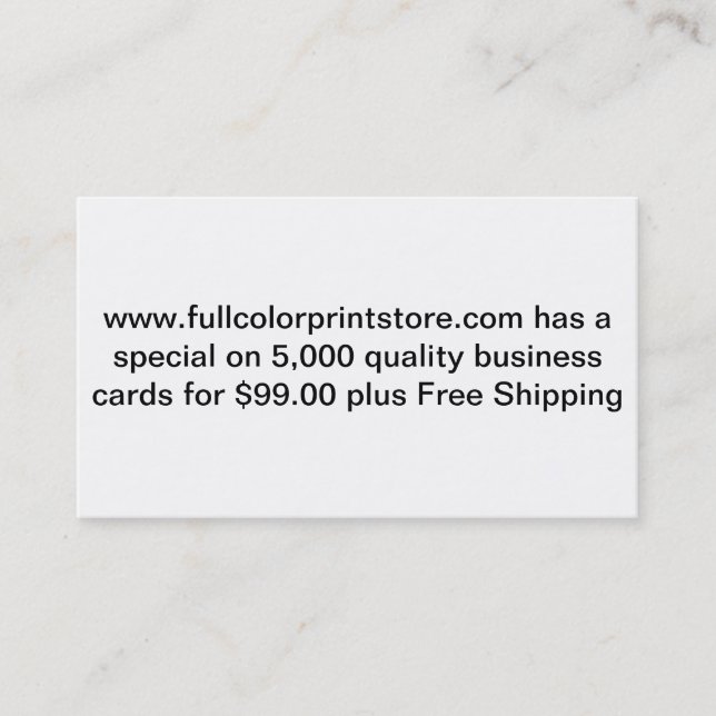 Cartes de visite (Devant)