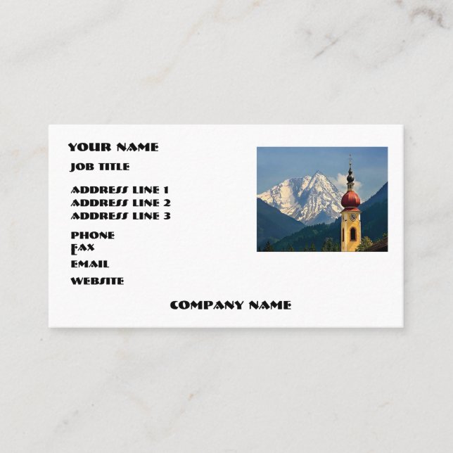 CARTES DE VISITE (Devant)