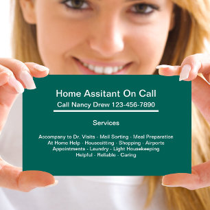 Cartes de visite à la maison de compagnon