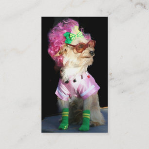 Cartes de visite à la mode de chien de jouet