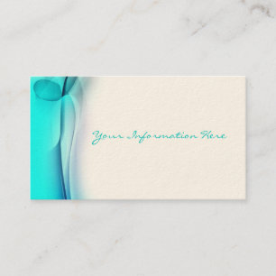 Cartes de visite Abstraits de la fumée Aqua