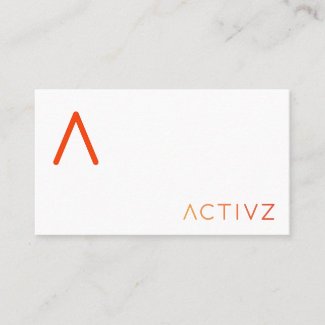 CARTES DE VISITE ACTIVZ (Devant)