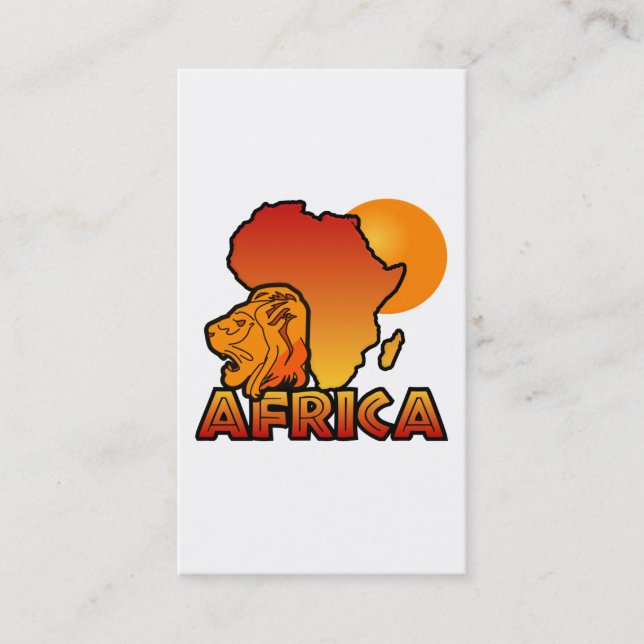 Cartes de visite africains - personnaliser (Devant)