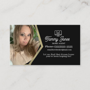 Cartes de visite Agent immobilier Gold Home Broker