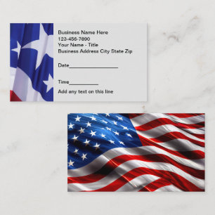 Cartes de visite américains de nomination patrioti