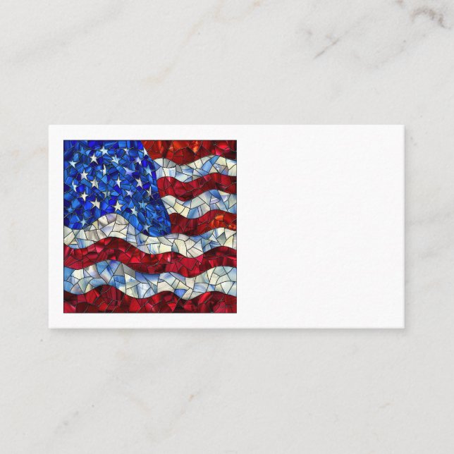 Cartes de visite américains en verre verni (Devant)