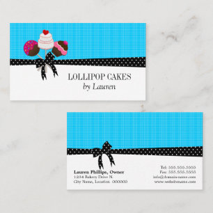 Cartes de visite Aqua Cake Pops