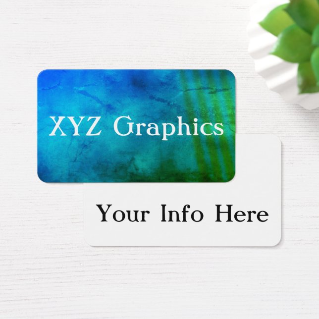 Cartes de visite Aquarelle tendance (Bureau)