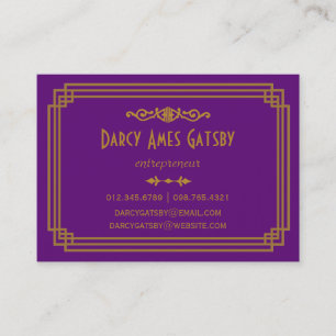 Cartes de visite Art déco