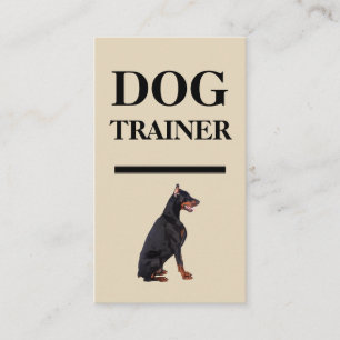Cartes de visite audacieux d'entraîneur de chien