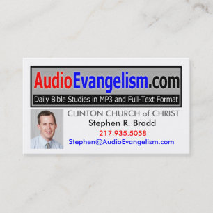 Cartes de visite audio d'évangélisation
