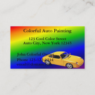 Cartes de visite automatiques de peinture
