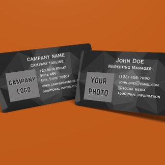 cartes de visite avant et arrière modernes