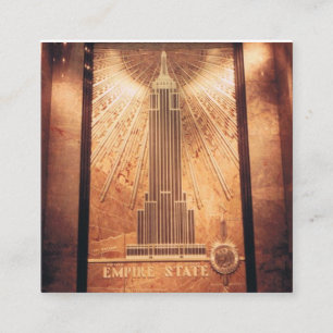 Cartes de visite avec Empire State Design
