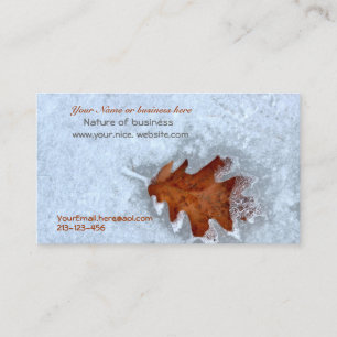 Cartes de visite avec une touche nature