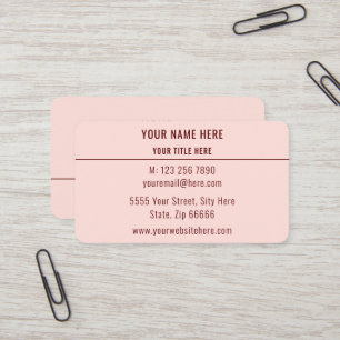 Cartes de visite avec vos propres couleurs et poli