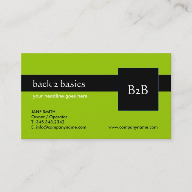 Cartes de visite - B2B (Devant)