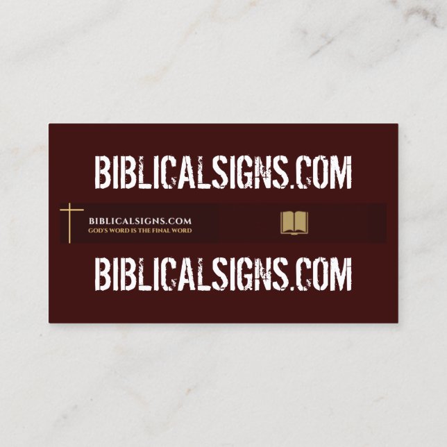 cartes de visite Biblicalsignes.com (Dos)