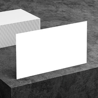 Cartes de visite blancs à deux côtés