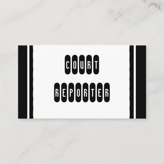 Cartes de visite blancs noirs faits sur commande (Devant)