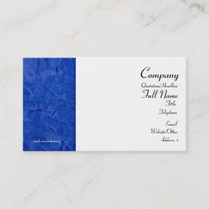 Cartes de visite bleu toscan