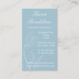 Cartes de visite bleus de concepteur d'arrangement