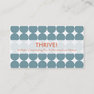 Cartes de visite bleus de point