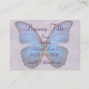 Cartes de visite bleus magnifiques de papillon de