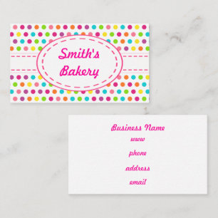Cartes de visite Bonbons Brillants Points